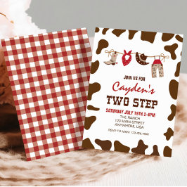 Rodeo twee stappen Westerne Cowboy 2ND Birthday Kaart