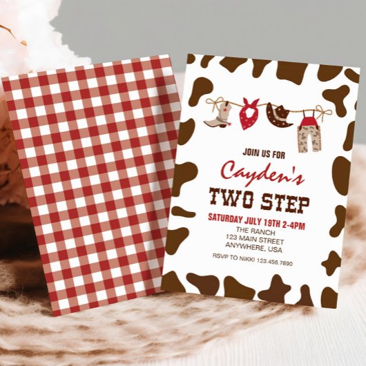 Rodeo twee stappen Westerne Cowboy 2ND Birthday Kaart