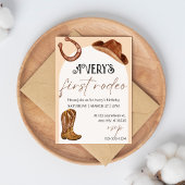 Rodeo uitnodiging voor verjaardagsfeestje