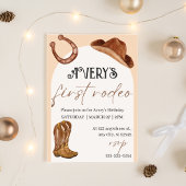 Rodeo uitnodiging voor verjaardagsfeestje