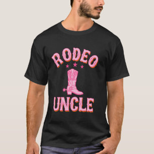 Rodeo Uncle 1st Eerste Verjaardag Cowgirl Western T-shirt