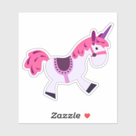 Rodeo Unicorn - vinylSticker, op maat gesneden Sticker