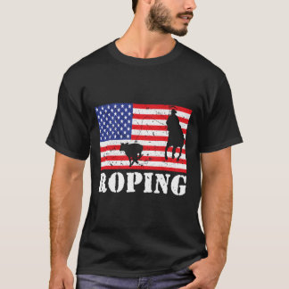 Rodeo van de Amerikaanse vlag T-shirt
