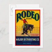 Rodeo Vegetable LabelSalinas, CA Briefkaart (Voorkant / Achterkant)
