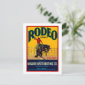 Rodeo Vegetable LabelSalinas, CA Briefkaart (Staand voorkant)