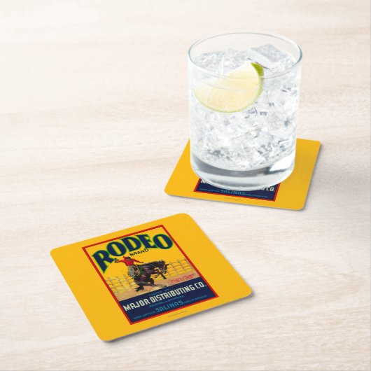 Rodeo Vegetable LabelSalinas, CA Kartonnen Onderzetters (Insitu)