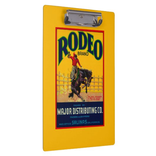 Rodeo Vegetable LabelSalinas, CA Klembord (Rechts)