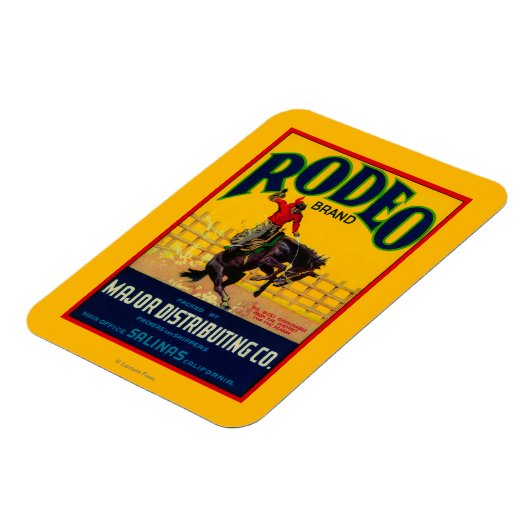 Rodeo Vegetable LabelSalinas, CA Magneet (Linkerzijde)