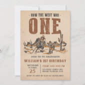 Rodeo Western Cowboy 1e verjaardagsfeestje Kaart (Voorkant)