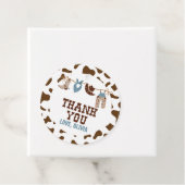 Rodeo Western Cowboy Baby shower Bedankjes Labels (In situ)