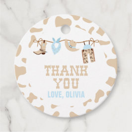 Rodeo Western Cowboy Baby shower Bedankjes Labels