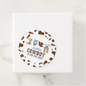 Rodeo Western Cowboy Baby shower Bedankjes Labels (In situ)
