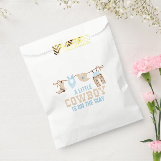 Rodeo Western Cowboy Baby shower Bedankzakje (Gezegeld)