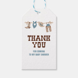 Rodeo Western Cowboy Baby shower Cadeaulabel