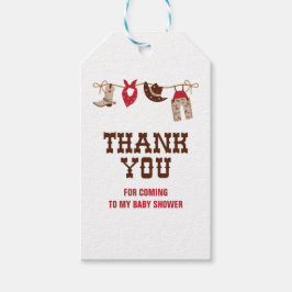 Rodeo Western Cowboy Baby shower Cadeaulabel