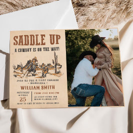 Rodeo Western Cowboy Baby shower Foto Kaart