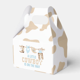 Rodeo Western Cowboy Baby shower Paper Borden Bedankdoosjes