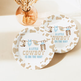 Rodeo Western Cowboy Baby shower Paper Borden Papieren Bordje