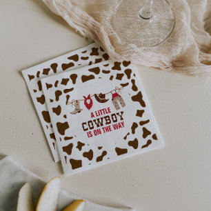 Rodeo Western Cowboy Baby shower Paper Borden Servet