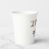 Rodeo Western Cowboy Baby shower Papieren Bekers (Rechts)