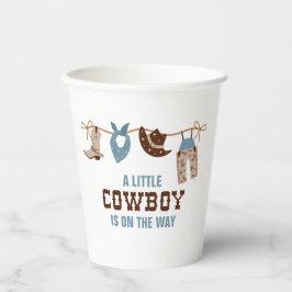 Rodeo Western Cowboy Baby shower Papieren Bekers
