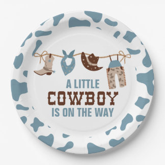 Rodeo Western Cowboy Baby Shower Papieren Borden Bordje