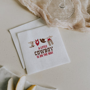 Rodeo Western Cowboy Baby Shower Papieren Borden S Servet