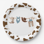 Rodeo Western Cowboy Baby shower Papieren Bordje (Voorkant)