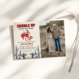 Rodeo Western Cowboy Baby shower Party Foto Kaart