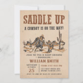 Rodeo Western Cowboy Baby shower Party Kaart (Voorkant)