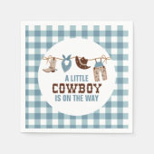 Rodeo Western Cowboy Baby shower Servet (Voorkant)