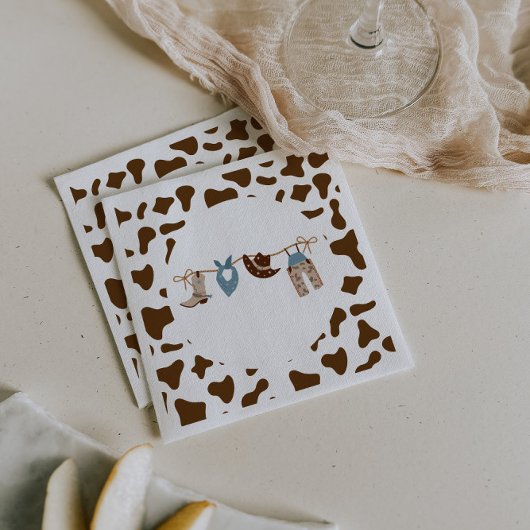 Rodeo Western Cowboy Baby shower Servet