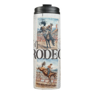 Rodeo Western Cowboy Paard Bokken Thermosbeker