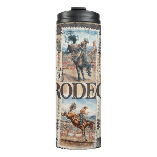 Rodeo Western Cowboy Paard Bokken Thermosbeker