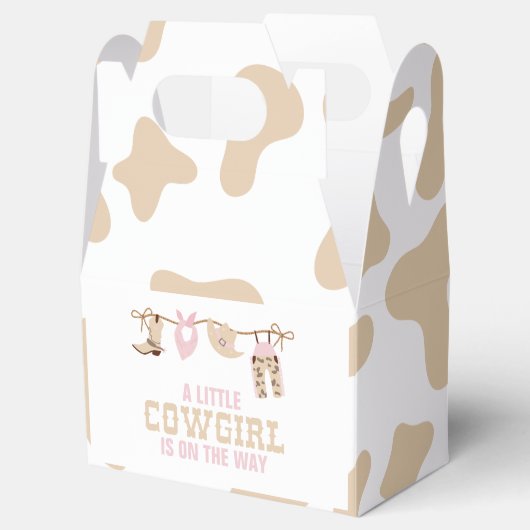 Rodeo Western Cowgirl Baby shower Bedankdoosjes (Geopend)