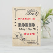 Rodeo Western rijden Cowboy Rodeo Verjaardag Kaart (Staand voorkant)