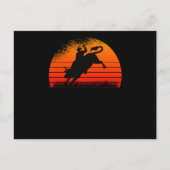 Rodeo Westerne Cowboy Wild West Retro Bull Briefkaart (Voorkant)