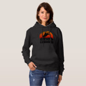 Rodeo Westerne Cowboy Wild West Retro Bull Hoodie (Voorkant volledig)