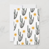 Rodeo Westerne hoe het westen één bedankje was Bedankkaart (Achterkant)