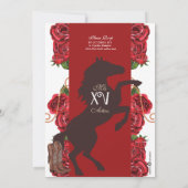 Rodeo Westerse Charro Quinceanera Rodeo Rodeo Kaart (Achterkant)