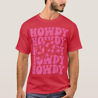 Rodeo White Howdy Western Retro Cowboy Pet Souther T-shirt
