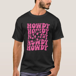 Rodeo White Howdy Western Retro Cowboy Pet Souther T-shirt