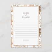 Rodeo Woorden van Wijsheid Baby Advies Kaart (Voorkant)
