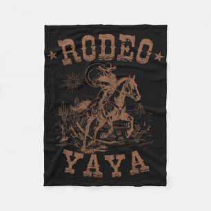 Rodeo Yaya Westerne Cowboy Familie Matching Mother Fleece Deken