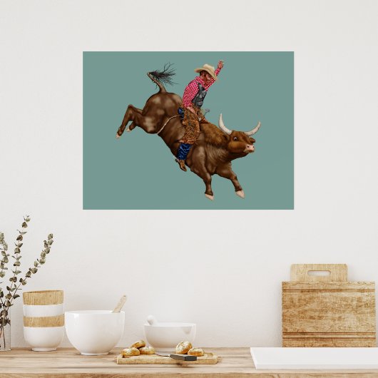  rodeocowboy poster (Keuken)