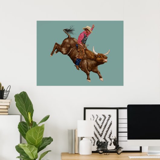  rodeocowboy poster (Thuiskantoor)