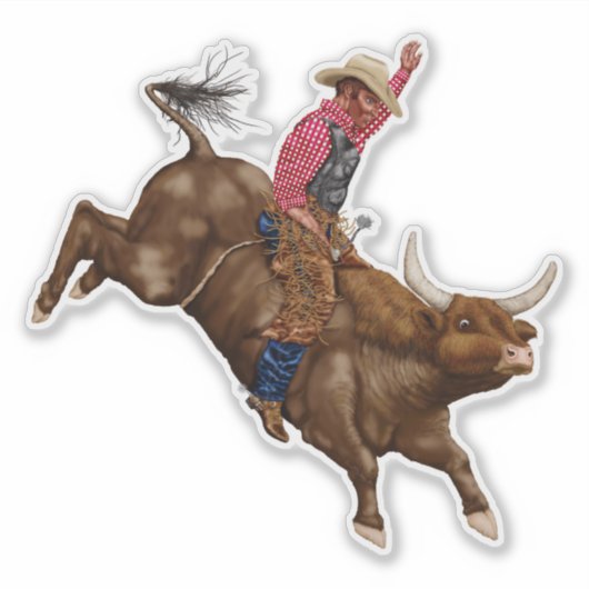 rodeocowboy sticker (Voorkant)