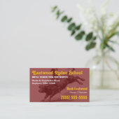 Rodeoschool | Stierrijder Training / Instructeur Visitekaartje (Staand voorkant)