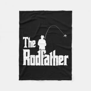 Rodfather Funny Fisherman T Shirt Zee Fleece Deken