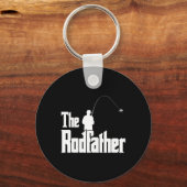 Rodfather Funny Fisherman T Shirt Zee Sleutelhanger (Voorkant)